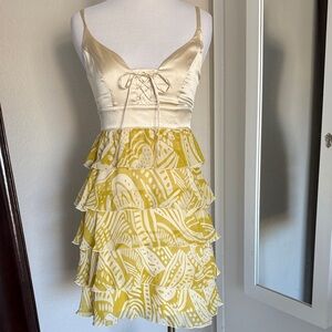 Marciano Cream Satin Dress